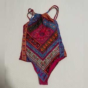 Farm Rio size small bandana print one piece